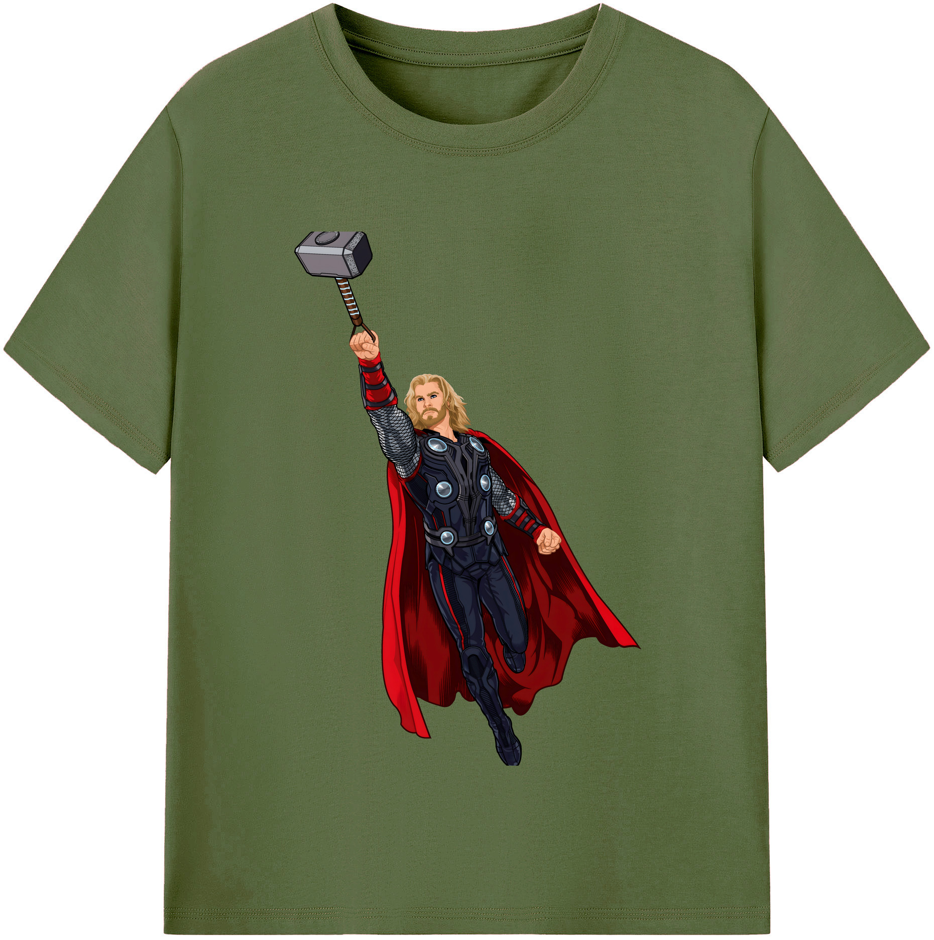 （画像用） アベンジャーズ The Avengers 綿100％半袖Tシャツ（フロントプリント）